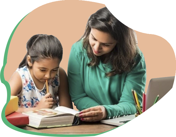 Two Girls working together